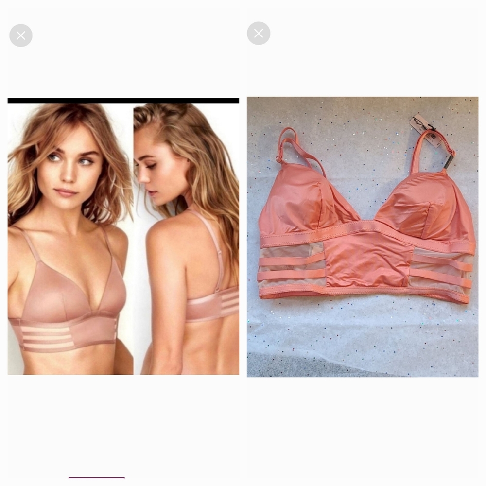 BUY 1 GET 1 FREE VICTORIA SECRET ORANGE SATIN BRA